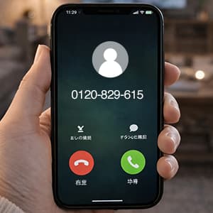 「0120829615」はニッセン・クレジットサービスから着信